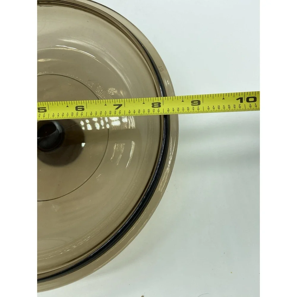 Pyrex Visions Amber Glass Casserole Replacement Lid  V-2.5-C 8.5
